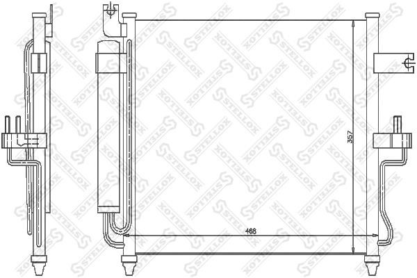 Stellox 10-45043-SX Радиатор кондиционера (Конденсатор) 1045043SX: Отличная цена - Купить в Польше на 2407.PL!