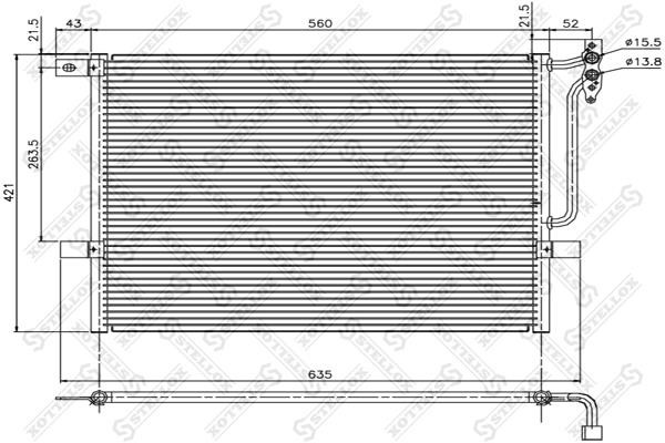 Stellox 10-45052-SX Радиатор кондиционера (Конденсатор) 1045052SX: Отличная цена - Купить в Польше на 2407.PL!