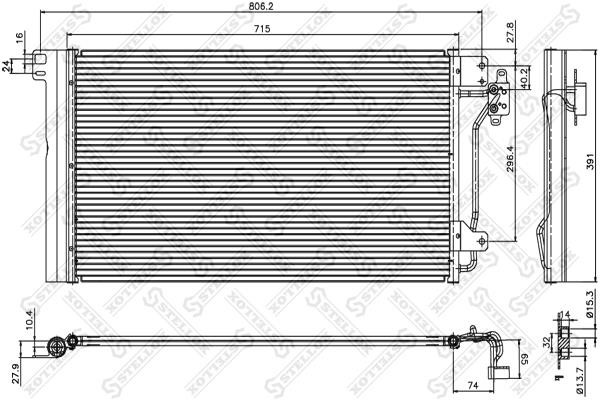 Stellox 10-45167-SX Радиатор кондиционера (Конденсатор) 1045167SX: Отличная цена - Купить в Польше на 2407.PL!