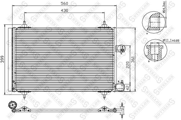 Stellox 10-45067-SX Радиатор кондиционера (Конденсатор) 1045067SX: Отличная цена - Купить в Польше на 2407.PL!