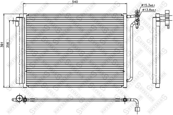 Stellox 10-45077-SX Радиатор кондиционера (Конденсатор) 1045077SX: Отличная цена - Купить в Польше на 2407.PL!
