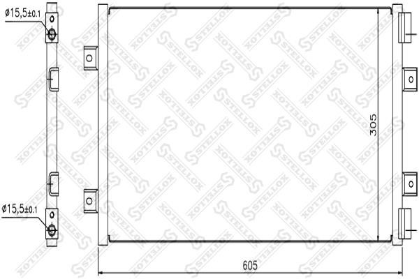 Stellox 10-45089-SX Радіатор кондиціонера (Конденсатор) 1045089SX: Приваблива ціна - Купити у Польщі на 2407.PL!