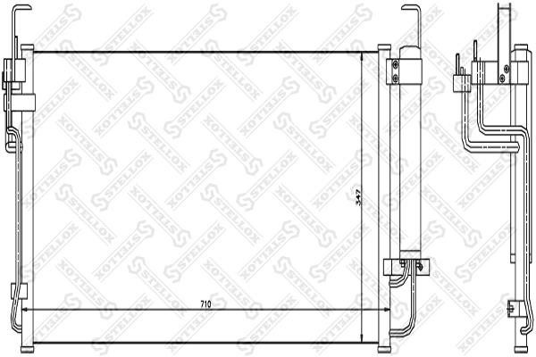 Stellox 10-45107-SX Радиатор кондиционера (Конденсатор) 1045107SX: Отличная цена - Купить в Польше на 2407.PL!