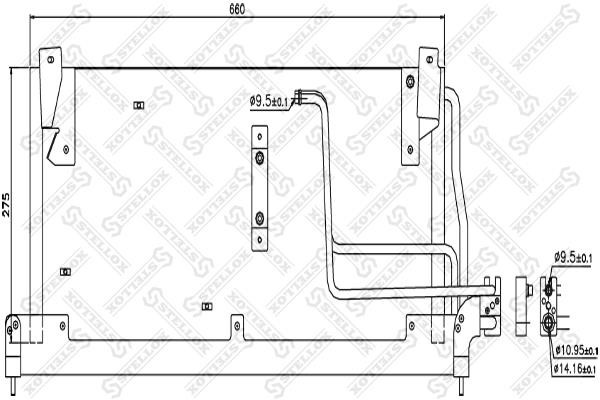 Stellox 10-45487-SX Радиатор кондиционера (Конденсатор) 1045487SX: Отличная цена - Купить в Польше на 2407.PL!