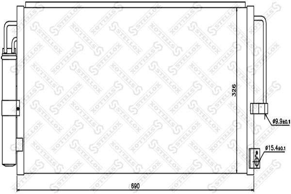 Stellox 10-45524-SX Радіатор кондиціонера (Конденсатор) 1045524SX: Приваблива ціна - Купити у Польщі на 2407.PL!