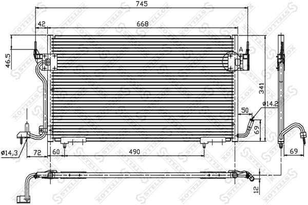 Stellox 10-45555-SX Радиатор кондиционера (Конденсатор) 1045555SX: Отличная цена - Купить в Польше на 2407.PL!