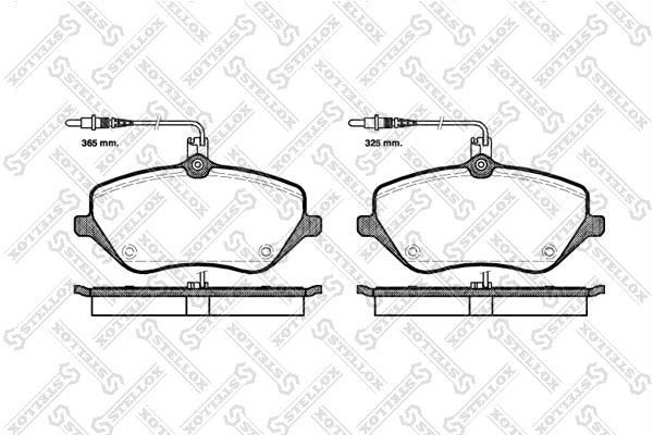 Stellox 1112 004-SX Brake Pad Set, disc brake 1112004SX: Buy near me in Poland at 2407.PL - Good price!