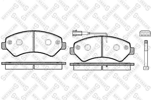 Stellox 1286 001L-SX Brake Pad Set, disc brake 1286001LSX: Buy near me in Poland at 2407.PL - Good price!