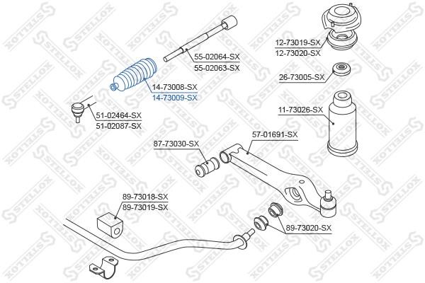 Stellox 14-73009-SX Пыльник рулевой рейки 1473009SX: Отличная цена - Купить в Польше на 2407.PL!