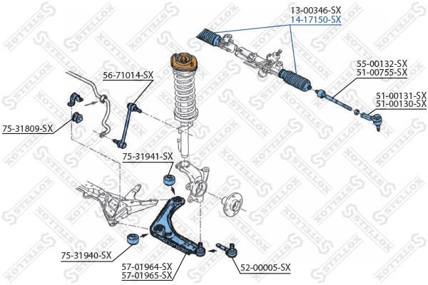 Stellox 14-17150-SX Steering rack boot 1417150SX: Buy near me in Poland at 2407.PL - Good price!