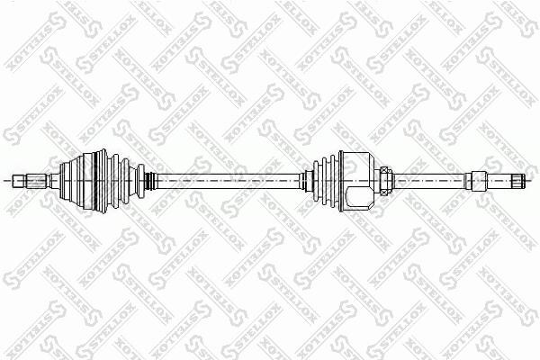 Stellox 158 1007-SX Drive shaft right 1581007SX: Buy near me in Poland at 2407.PL - Good price!