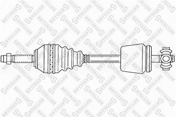 Stellox 158 1766-SX Drive shaft left 1581766SX: Buy near me in Poland at 2407.PL - Good price!