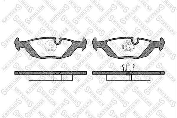 Stellox 166 000-SX Scheibenbremsbeläge, Set 166000SX: Kaufen Sie zu einem guten Preis in Polen bei 2407.PL!