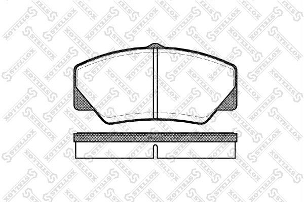 Stellox 217 000B-SX Brake Pad Set, disc brake 217000BSX: Buy near me in Poland at 2407.PL - Good price!