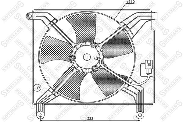 Stellox 29-99178-SX Hub, engine cooling fan wheel 2999178SX: Buy near me in Poland at 2407.PL - Good price!
