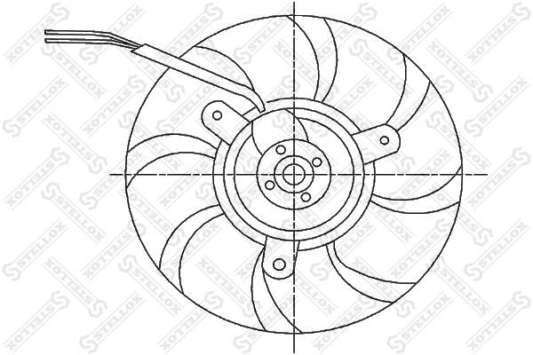 Stellox 29-99243-SX Hub, engine cooling fan wheel 2999243SX: Buy near me in Poland at 2407.PL - Good price!
