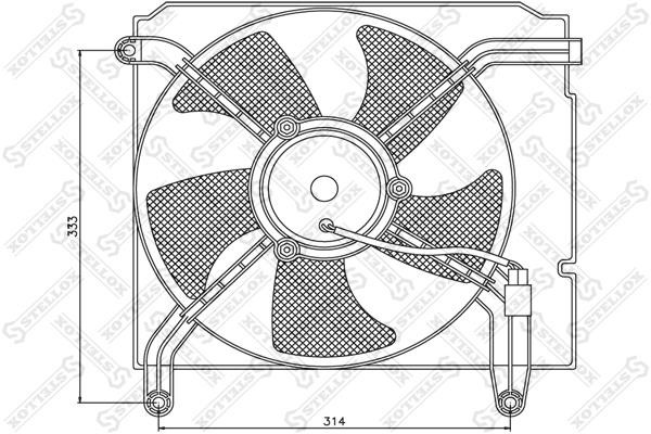 Stellox 29-99251-SX Вентилятор радиатора охлаждения 2999251SX: Отличная цена - Купить в Польше на 2407.PL!