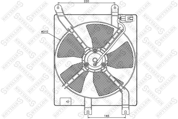 Stellox 29-99252-SX Hub, engine cooling fan wheel 2999252SX: Buy near me in Poland at 2407.PL - Good price!