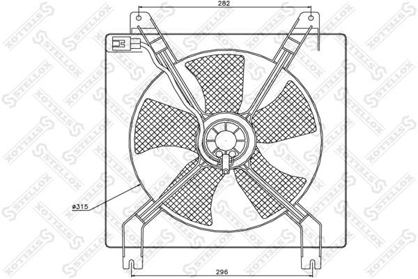 Stellox 29-99255-SX Hub, engine cooling fan wheel 2999255SX: Buy near me in Poland at 2407.PL - Good price!