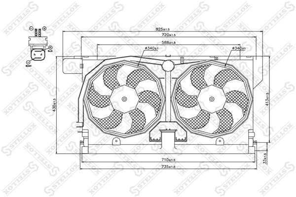 Stellox 29-99279-SX Вентилятор радиатора охлаждения 2999279SX: Отличная цена - Купить в Польше на 2407.PL!