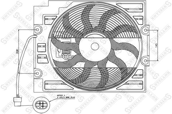 Stellox 29-99332-SX Вентилятор радіатора охолодження 2999332SX: Приваблива ціна - Купити у Польщі на 2407.PL!