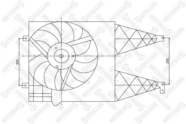 Stellox 29-99011-SX Hub, engine cooling fan wheel 2999011SX: Buy near me in Poland at 2407.PL - Good price!