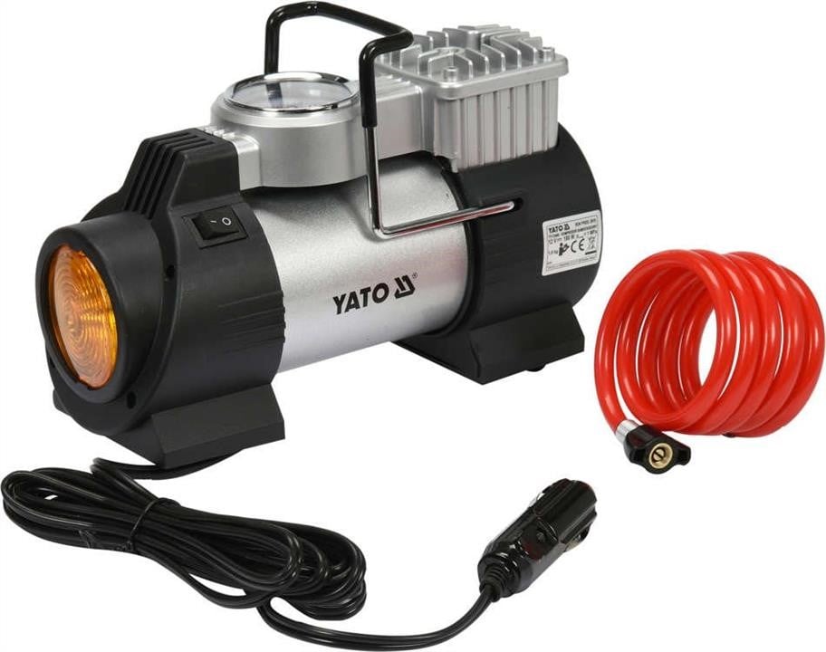 Yato YT-73460 Car compressor with LED lamp, 12V 180W YT73460: Buy near me in Poland at 2407.PL - Good price!