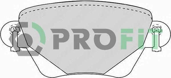 Profit 5000-1416 C Rear disc brake pads, set 50001416C: Buy near me in Poland at 2407.PL - Good price!