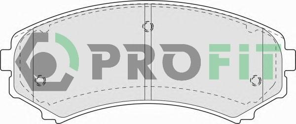 Profit 5000-1603 C Front disc brake pads, set 50001603C: Buy near me in Poland at 2407.PL - Good price!