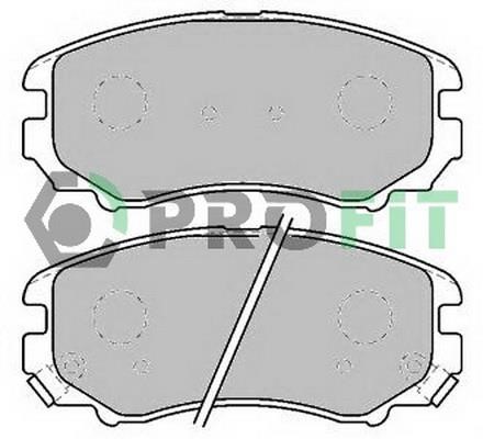 Profit 5000-1733 C Front disc brake pads, set 50001733C: Buy near me in Poland at 2407.PL - Good price!