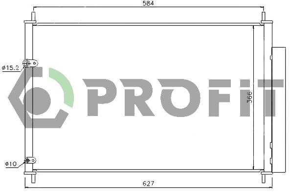 Profit PR 2029C1 Радіатор кондиціонера (Конденсатор) PR2029C1: Приваблива ціна - Купити у Польщі на 2407.PL!