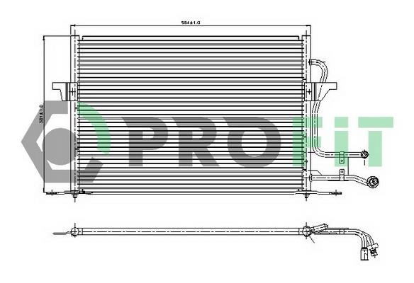 Profit PR 2532C1 Радиатор кондиционера (Конденсатор) PR2532C1: Отличная цена - Купить в Польше на 2407.PL!