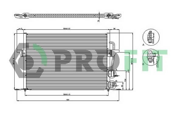 Profit PR 2533C1 Радиатор кондиционера (Конденсатор) PR2533C1: Отличная цена - Купить в Польше на 2407.PL!