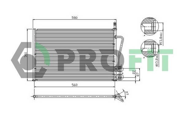 Profit PR 2535C1 Радиатор кондиционера (Конденсатор) PR2535C1: Отличная цена - Купить в Польше на 2407.PL!