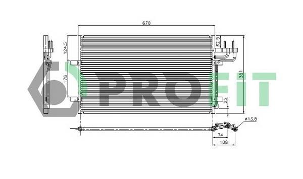 Profit PR 2537C1 Радиатор кондиционера (Конденсатор) PR2537C1: Отличная цена - Купить в Польше на 2407.PL!