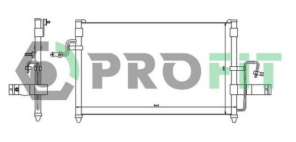 Profit PR 1141C1 Радиатор кондиционера (Конденсатор) PR1141C1: Отличная цена - Купить в Польше на 2407.PL!