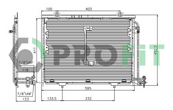 Profit PR 3508C1 Радиатор кондиционера (Конденсатор) PR3508C1: Отличная цена - Купить в Польше на 2407.PL!