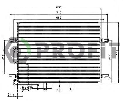 Profit PR 3510C3 Радиатор кондиционера (Конденсатор) PR3510C3: Отличная цена - Купить в Польше на 2407.PL!