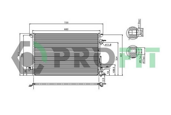 Profit PR 5081C1 Радиатор кондиционера (Конденсатор) PR5081C1: Купить в Польше - Отличная цена на 2407.PL!