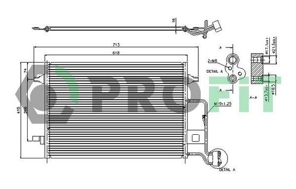 Profit PR 9540C1 Радиатор кондиционера (Конденсатор) PR9540C1: Отличная цена - Купить в Польше на 2407.PL!