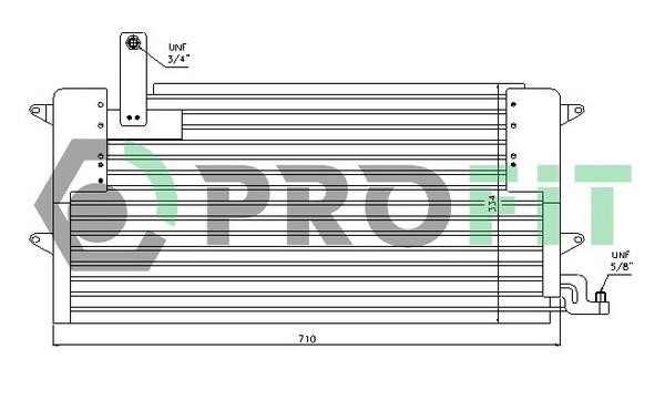 Profit PR 9555C1 Радиатор кондиционера (Конденсатор) PR9555C1: Отличная цена - Купить в Польше на 2407.PL!