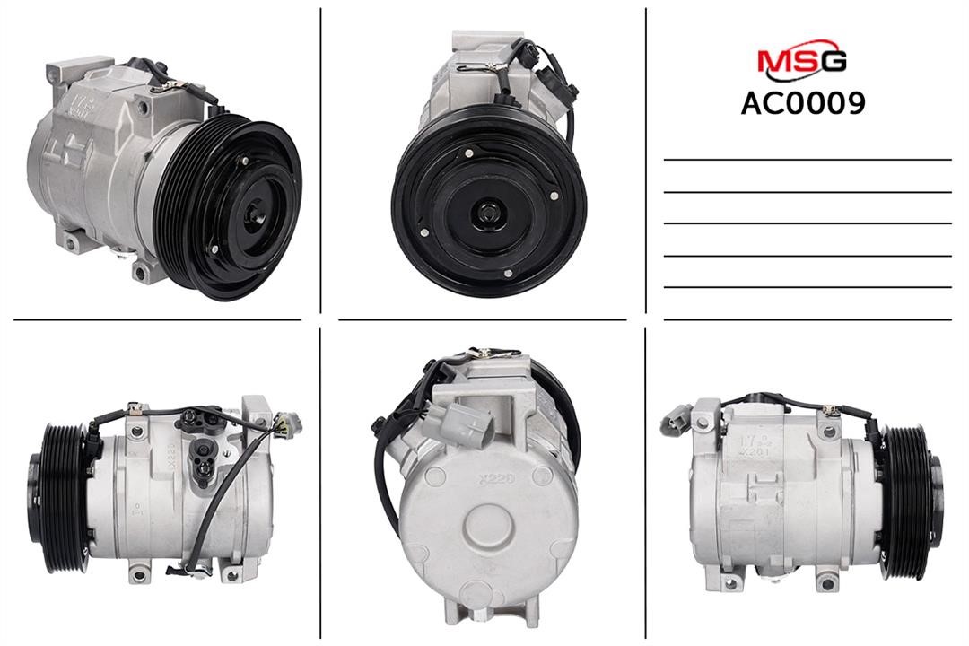MSG AC0009 Compressor, air conditioning AC0009: Buy near me in Poland at 2407.PL - Good price!