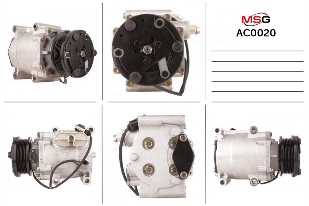 MSG AC0020 Compressor, air conditioning AC0020: Buy near me at 2407.PL in Poland at an Affordable price!