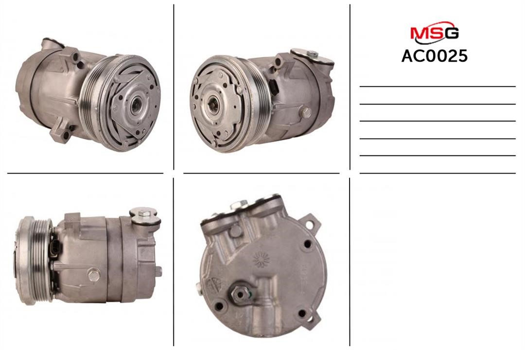 MSG AC0025 Compressor, air conditioning AC0025: Buy near me in Poland at 2407.PL - Good price!