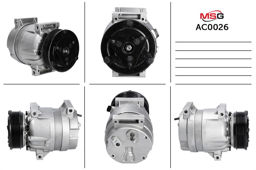 MSG AC0026 Compressor, air conditioning AC0026: Buy near me at 2407.PL in Poland at an Affordable price!