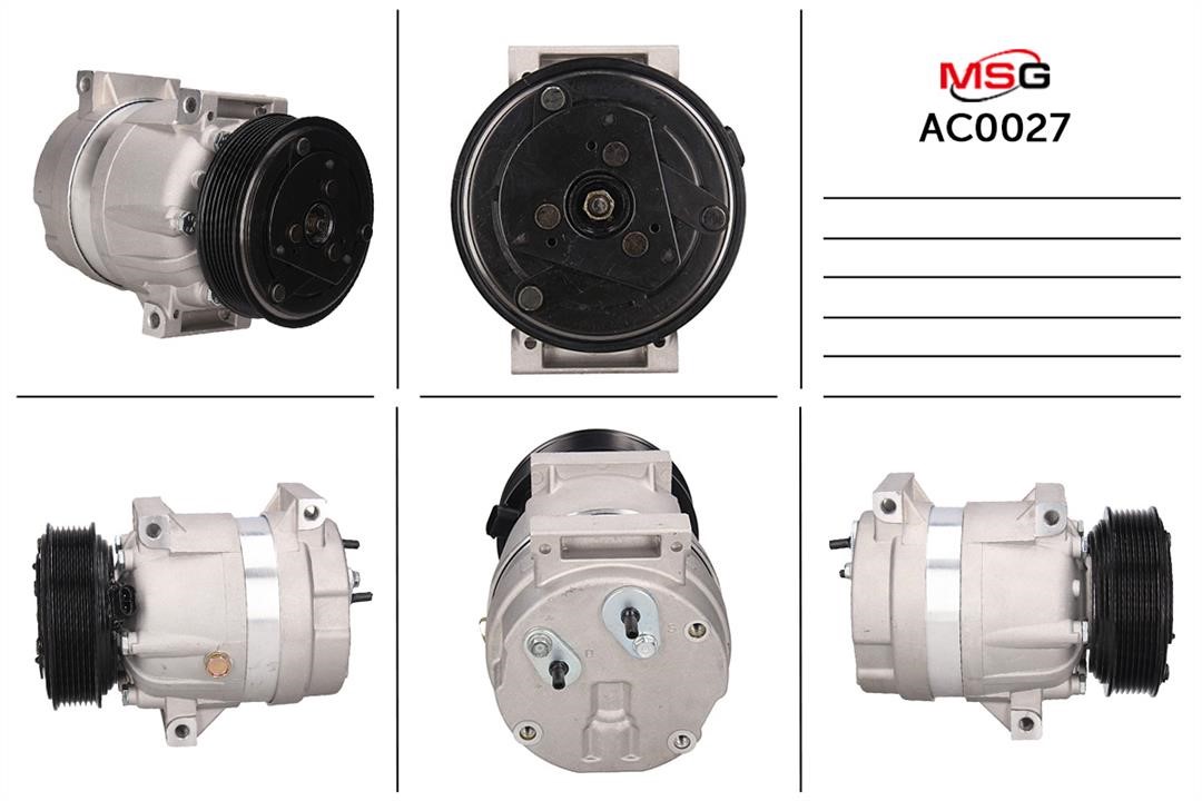 MSG AC0027 Compressor, air conditioning AC0027: Buy near me in Poland at 2407.PL - Good price!