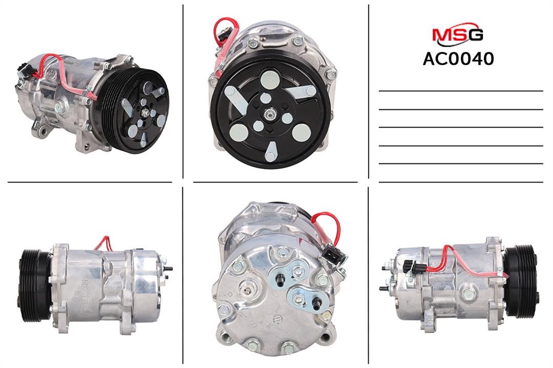 MSG AC0040 Compressor, air conditioning AC0040: Buy near me in Poland at 2407.PL - Good price!