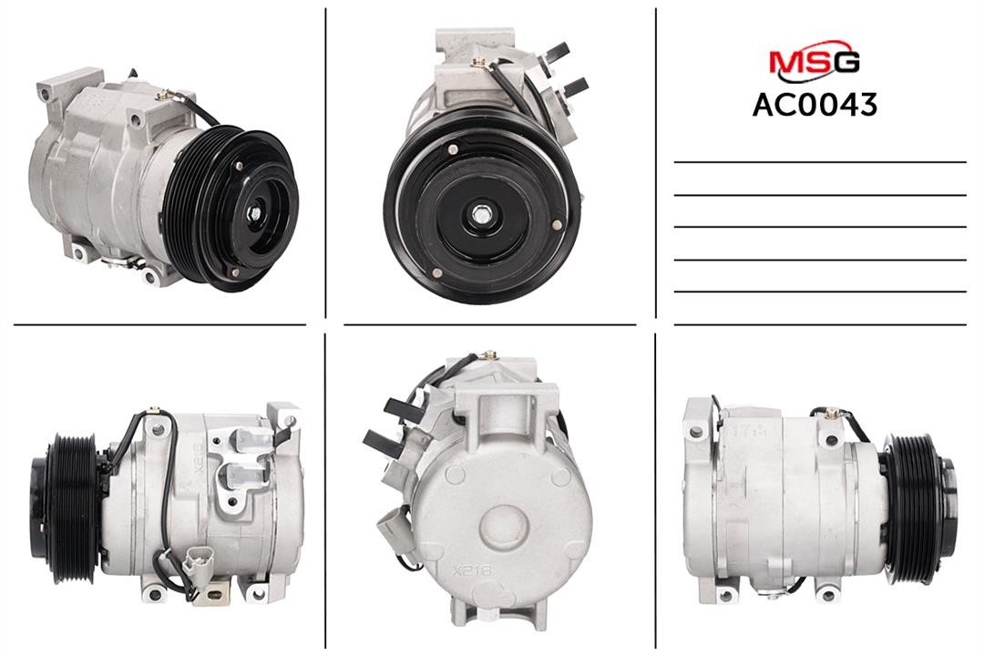 MSG AC0043 Compressor, air conditioning AC0043: Buy near me in Poland at 2407.PL - Good price!
