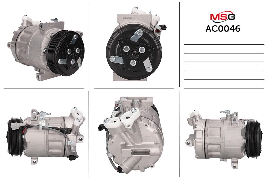 MSG AC0046 Compressor, air conditioning AC0046: Buy near me at 2407.PL in Poland at an Affordable price!