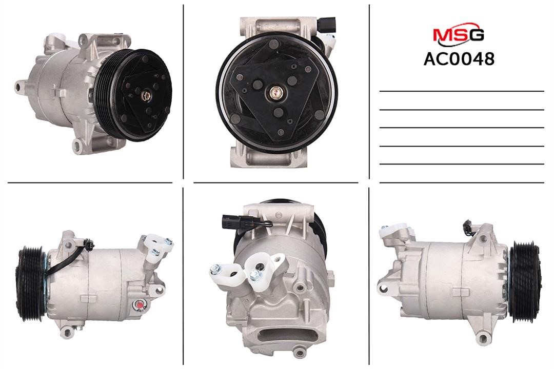 MSG AC0048 Compressor, air conditioning AC0048: Buy near me in Poland at 2407.PL - Good price!